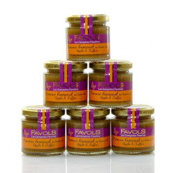 Lot de 6 compotes de pommes et caramel au beurre salé soit 720g