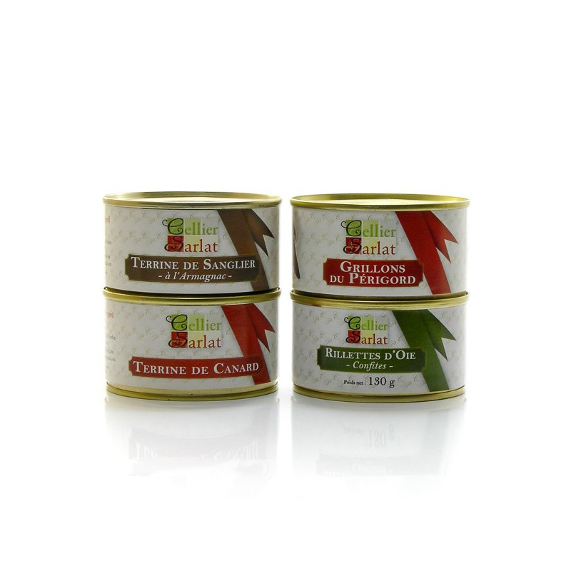 Assortiment de 4 Terrines, 4x130g