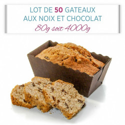 Lot de 50 Gâteaux aux Noix du Périgord et Chocolat 80g soit 4kg