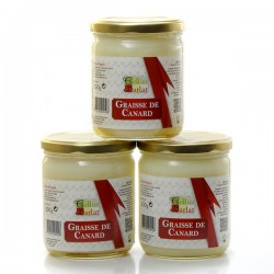 Lot de 3 bocaux de graisse de canard 3x340 g soit 1020g