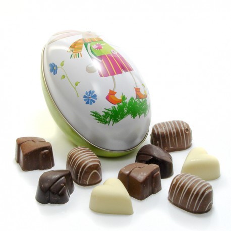 Oeuf de Pâques assortiment de chocolats Belges 120 g