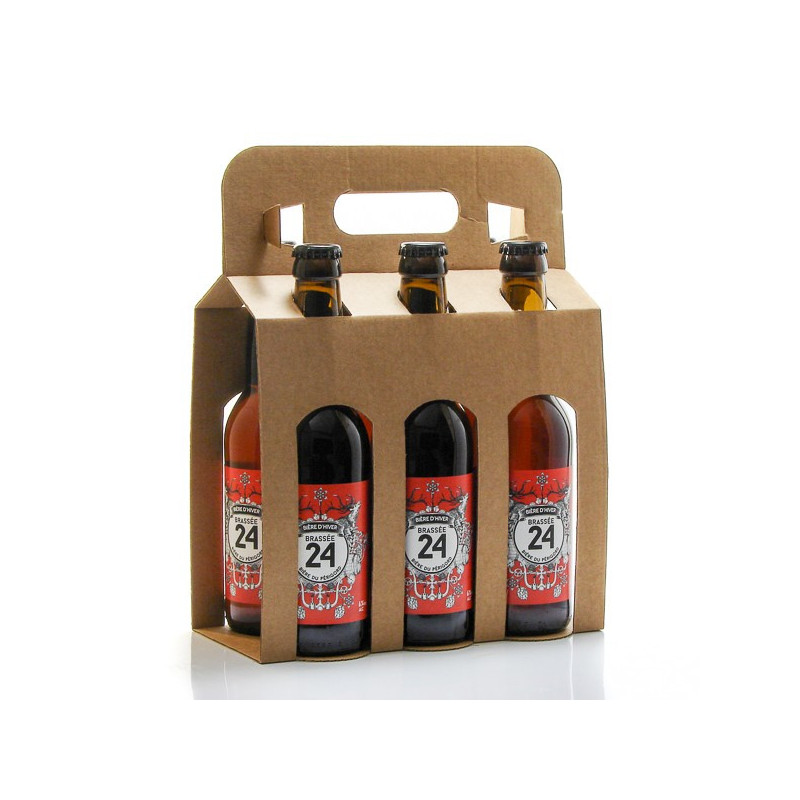 Pack de 6 bières Brassée 24 Bière d'Hiver Brasserie Artisanale de Sarlat 6x33cl Pack de 6 bières Brassée 24 Bière d'Hiver Brasserie Artisanale de Sarlat 6x33cl