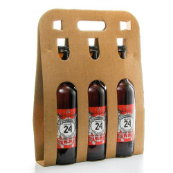 Pack de 3 bières Brassée 24 Bière d'Hiver de la Brasserie artisanale de Sarlat 3x75cl
