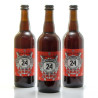 Pack de 3 bières Brassée 24 Bière d'Hiver de la Brasserie artisanale de Sarlat 3x75cl