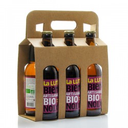 Pack de 6 bières artisanales du Périgord à la Noix Brasserie La Lutine BIO 33cl x 6 soit 198cl