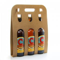 Pack de 3 bières blondes artisanales Brasserie La Chavagn' 75cl x 3 soit 225cl