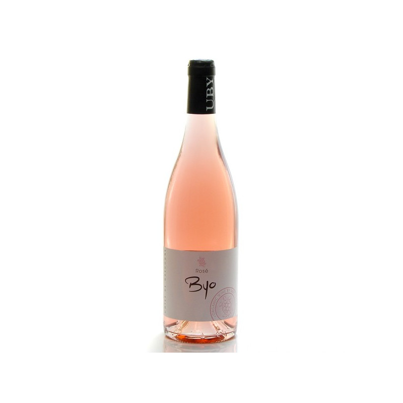 Domaine UBY BYO Cabernet Franc Merlot IGP Côtes de Gascogne Rosé 2017, 75cl