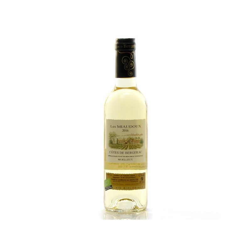 Château Miaudoux AOC Côtes De Bergerac Moelleux Bio 2016 37,5cl Château Miaudoux AOC Côtes De Bergerac Moelleux Bio 2016 37,5cl