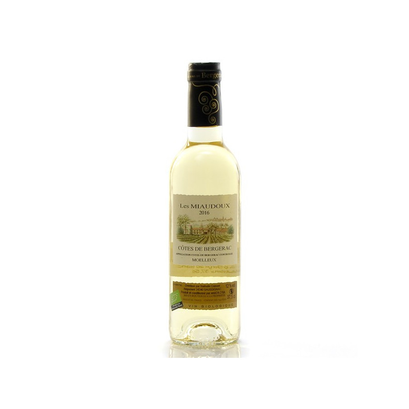 Château Miaudoux AOC Côtes De Bergerac Moelleux Bio 2016 37,5cl