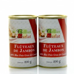 Lot de 2 boites de Flûteaux de Jambon au Foie de Canard 2x200g