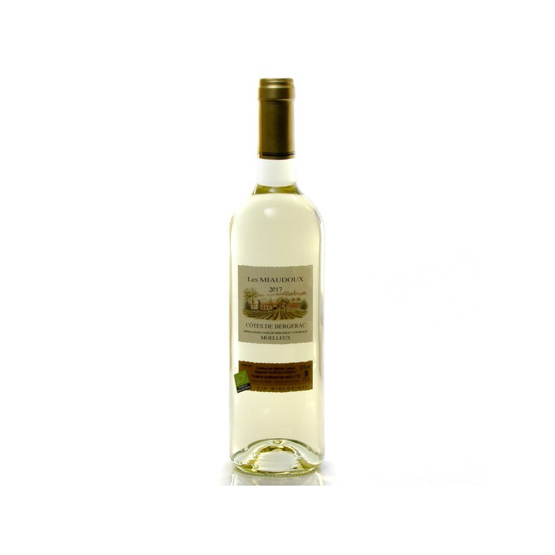 Château Miaudoux "Bio" AOC Côtes de Bergerac Moelleux 2017 Château Miaudoux "Bio" AOC Côtes de Bergerac Moelleux 2017