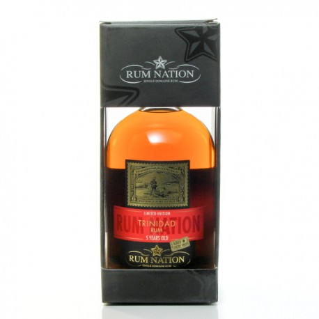 Rhum Nation 5 ans Sherry Finish Oloroso Trinidad Rum 40° 70cl