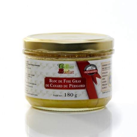 Bloc de Foie Gras de Canard IGP Périgord Bocal 180g