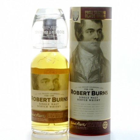 Whisky Ecosse Robert Burns + coffret 1 verre Single Malt Scotch 43° 70cl