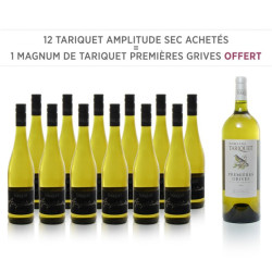 12 Tariquet Amplitude IGP Côtes de Gascogne Sec 2017 + 1 Magnum 1ere Grive