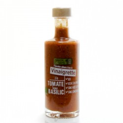 Vinaigrette bio saveur tomate et basilic, 25cl