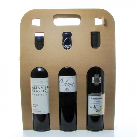 Coffret 3 bouteilles de Vin du Monde 3x75cl