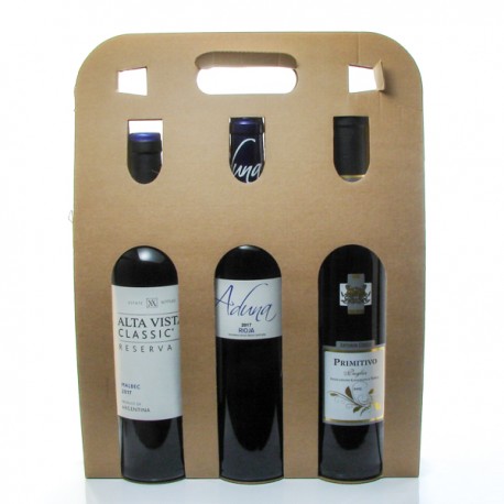 Coffret 3 bouteilles de Vin du Monde 3x75cl