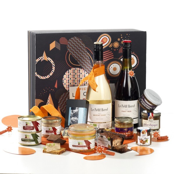 Panier Garnis 2 bouteilles SANS ALCOOL - Est cadeaux