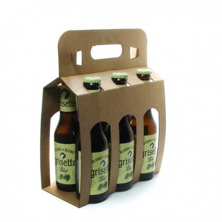 Pack de 6 Bières Belgique Grisette blonde BIO et sans GLUTEN 25cl x 6