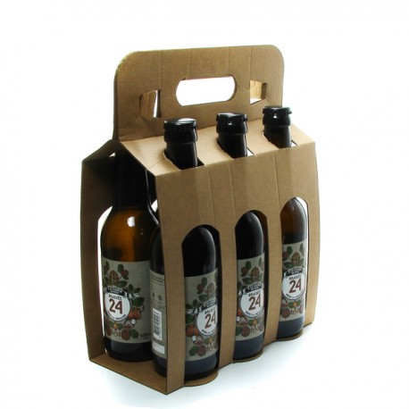 Pack de 6 Bières brassée 24 à la Liqueur de Noix Brasserie Artisanale de Sarlat 33cl x 6