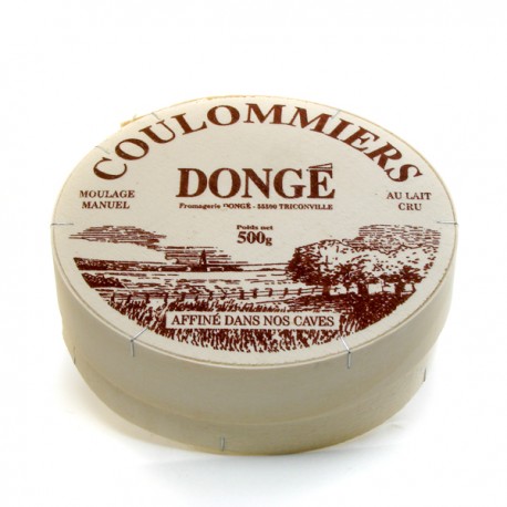 Coulommiers Boite 500g (au lait cru de vache 22% MG sur pdt fini)