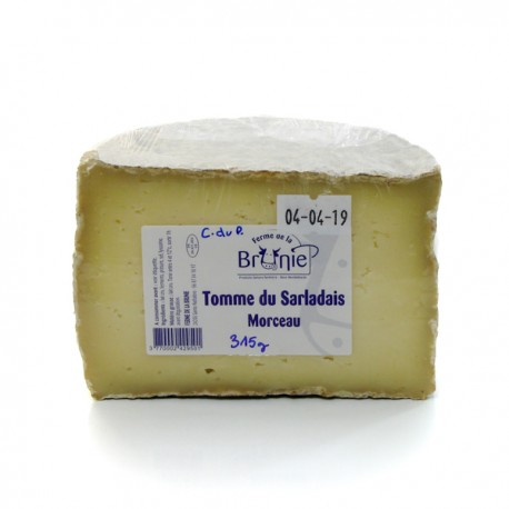 Demi tomme de vache affinée au lait cru ferme de la brunie env 310g