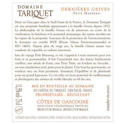 Domaine du Tariquet Dernières Grives 2016, 75cl