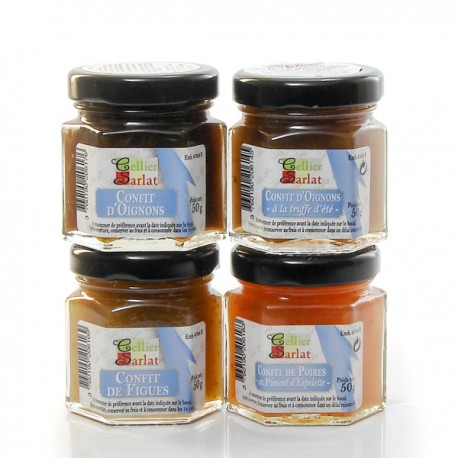 Lot de 4 confits pour Foie Gras 4 x 50g soit 200g