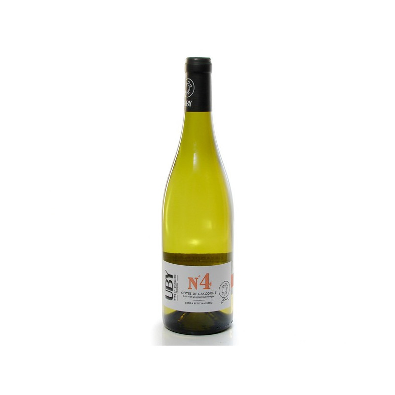 Domaine Uby N°4 Gros et Petit Manseng IGP Côtes de Gascogne 2019 75cl Domaine Uby N°4 Gros et Petit Manseng IGP Côtes de Gascogne 2019 75cl