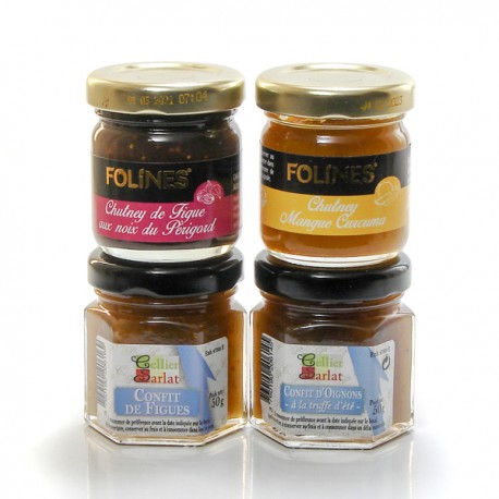 Lot de 4 confits pour Foie Gras soit 180g