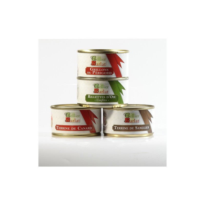 Assortiment de 4 Terrines 130g Dégustation