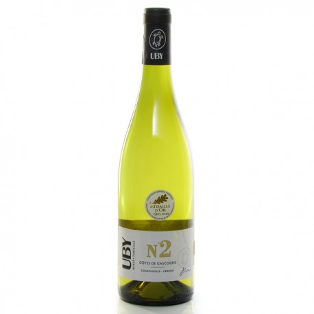 Domaine Uby Chenin Chardonnay n°2 IGP Côtes de Gascogne Blanc 2019 75cl