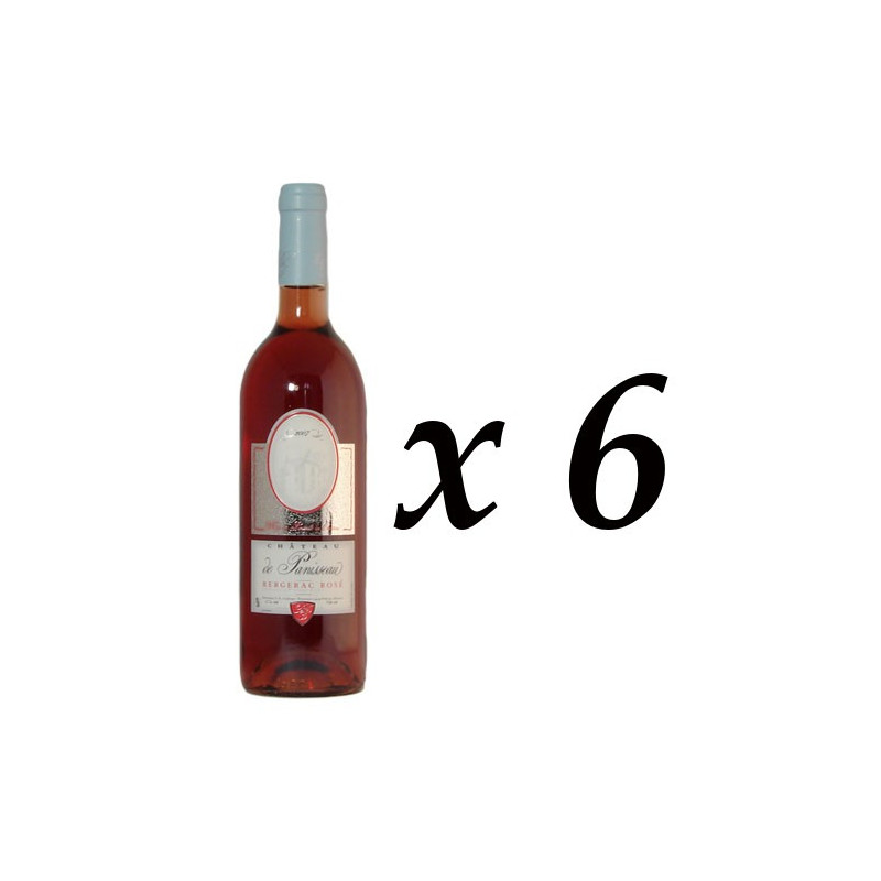 6 Bouteilles Château de Panisseau AOC Bergerac Rosé, 6x75cl