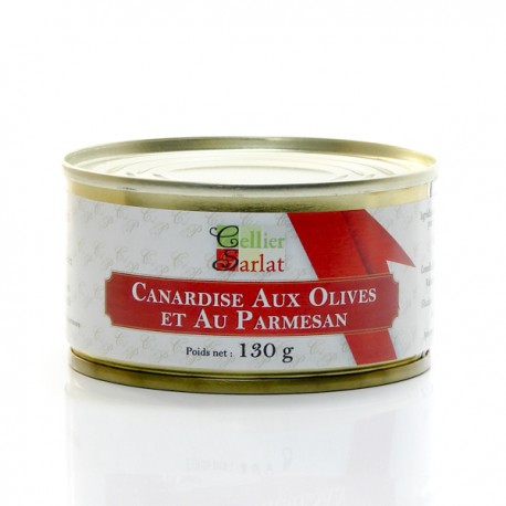 Canardise aux Olives et au Parmesan 20% Foie Gras 130g