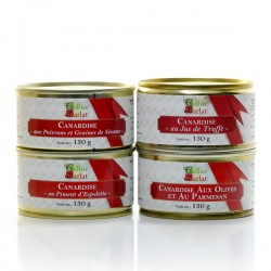 Assortiment de 4 canardises de Canard 4 x 130g soit 520g