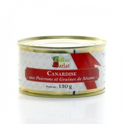 Canardise aux Poivrons et aux Graines de Sésame 20% Foie Gras 130g