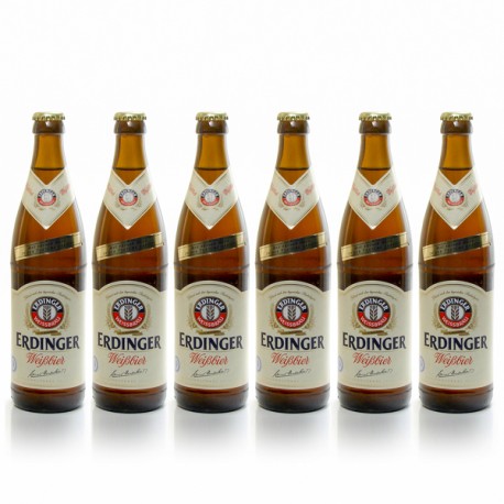 Pack de 6 bières Allemagne Erdinger Weissbier 6 x 50 cl