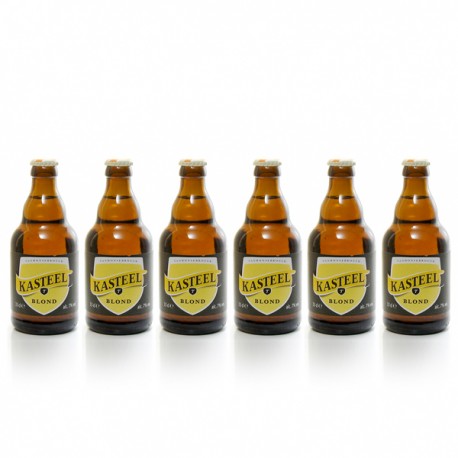 Pack de 6 bières de Belgique Kasteel Blonde 6 x 33 cl