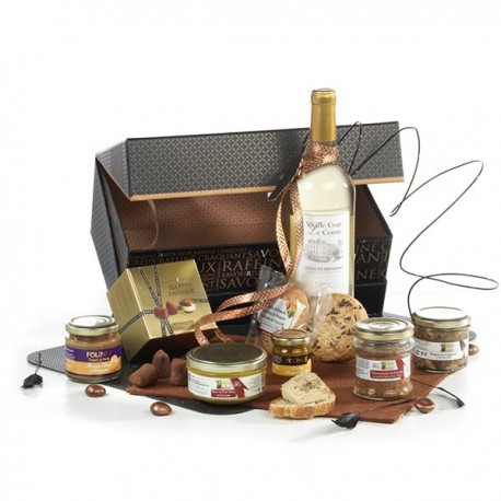 Coffret Foie gras, confits, truffes et vin blanc LA BELLE