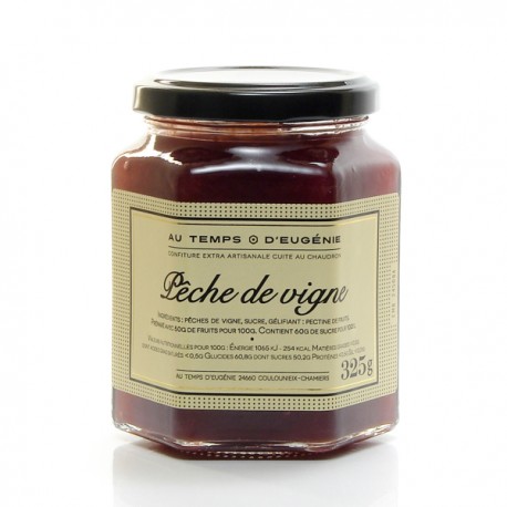 Confiture artisanale aux pêches de vigne, 325g