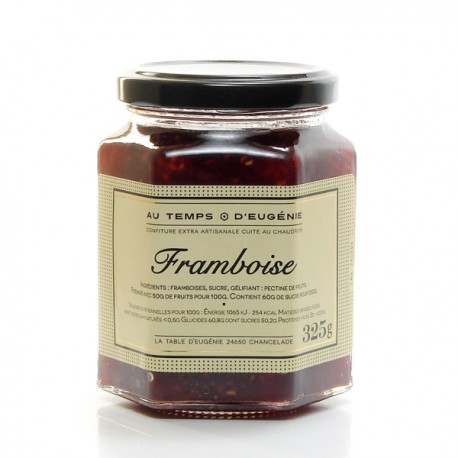 Confiture artisanale aux framboises 325g