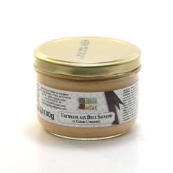 Tartinade aux 2 saumons et sa crème citronnée 180g