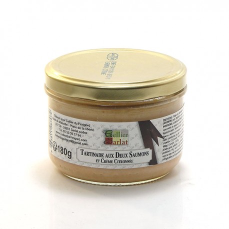 Tartinade aux 2 saumons et sa crème citronnée 180g