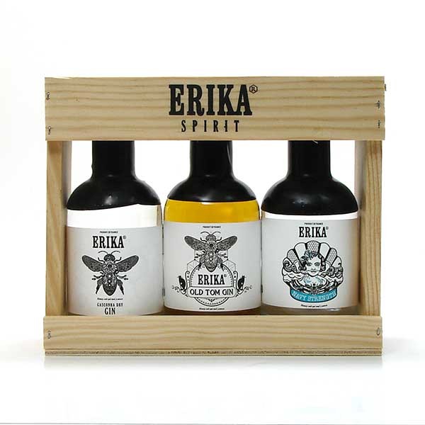 Coffret de 3 Gins 20cl : Dry 45%, Navy 57%, et Printemps 40% soit 60cl -  Cellier du Périgord