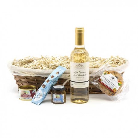 Coffret Cadeaux Gascogna, Foie gras de Canard et vin blanc moelleux