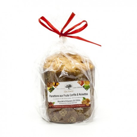 Panettone Artisanal aux Fruits Confits et Noisettes 200g