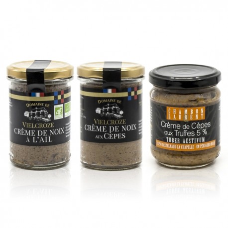 Lot de 3 Tartinables Salés à la Noix Domaine de Vielcroze BIO soit 570g