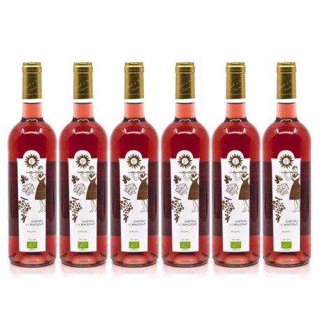 Promotion de 6 Bouteilles Château Miaudoux AOC Bergerac Rosé BIO 2020 75cl