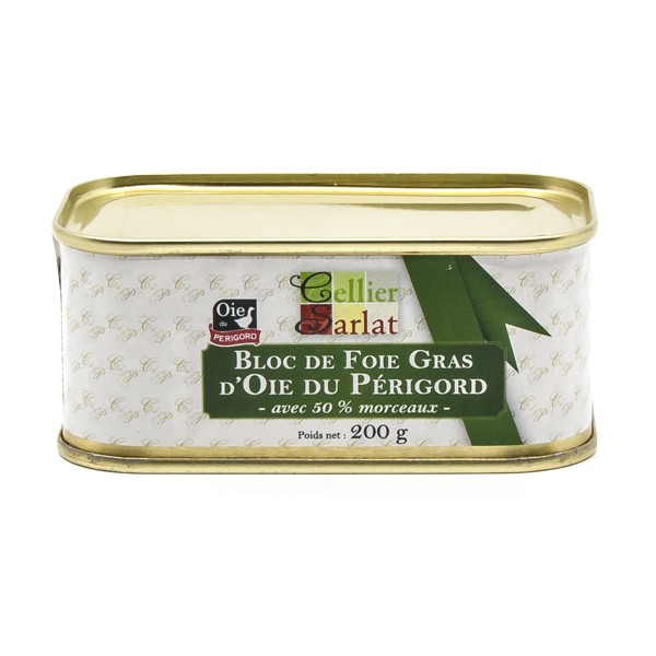 Lobe de foie gras d'oie cru 700g +/-50g déveiné - Cellier du Périgord